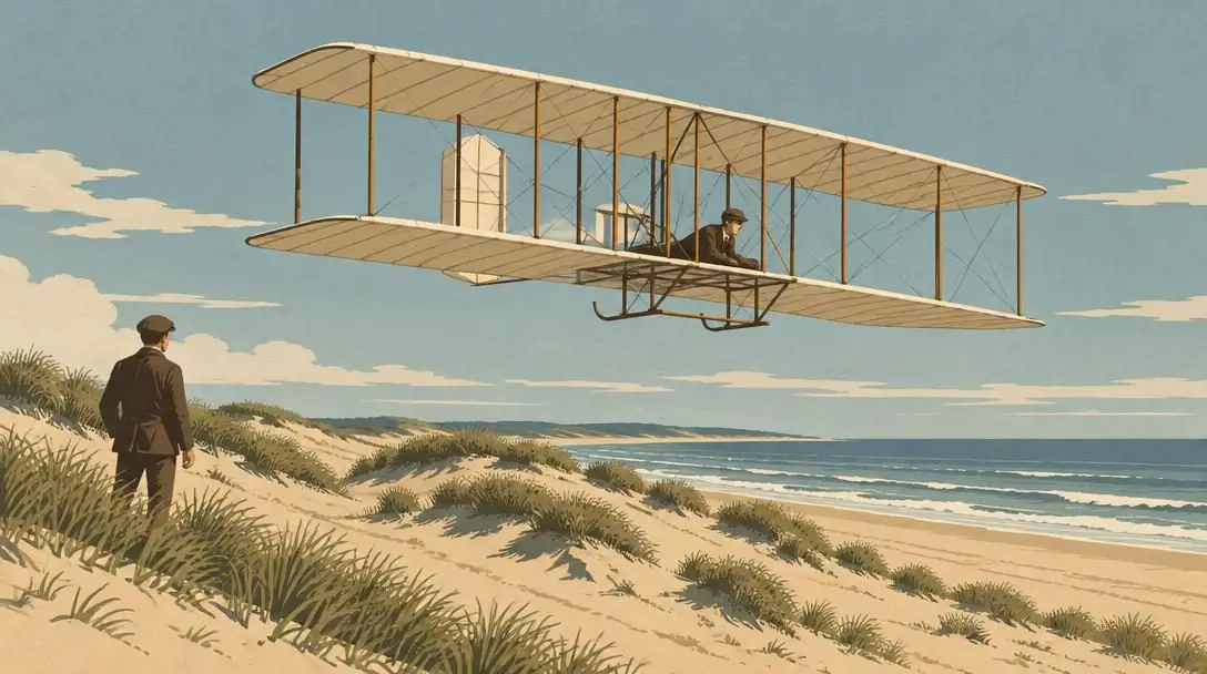 Wright brothers' first flight