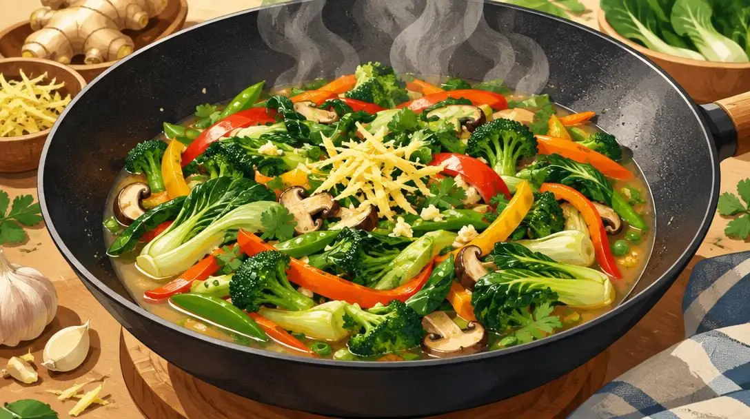 Aromatic Ginger-Infused Stir-Fry or Savory Broth