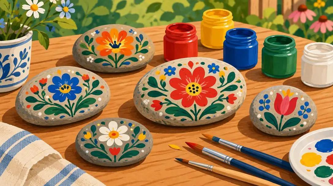Creating Hand-Painted Landscape Rocks