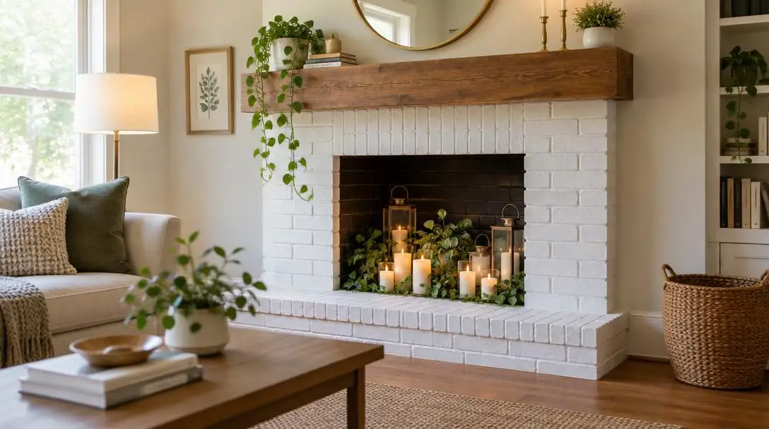 5 Inexpensive Ways to Make Your Inoperable Fireplace Beautiful