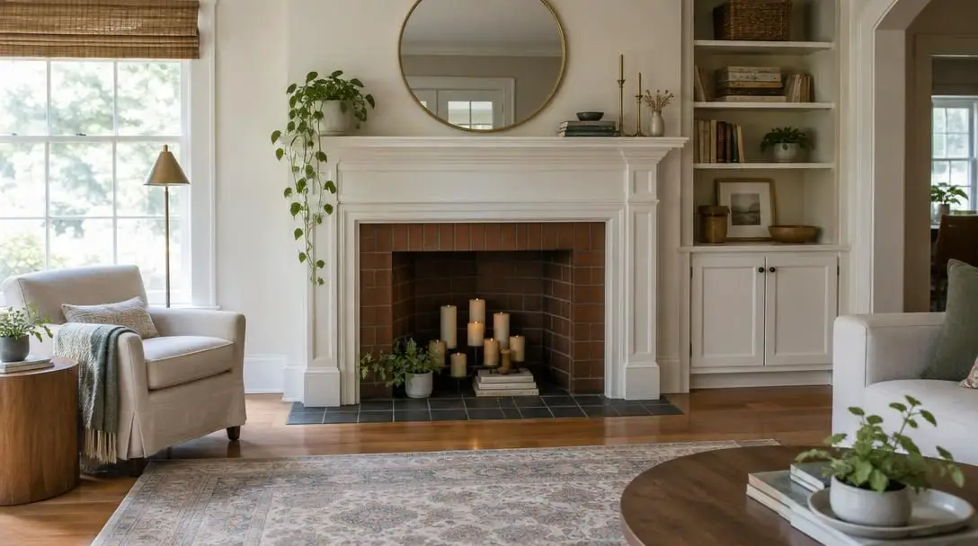 5 Inexpensive Ways to Make Your Inoperable Fireplace Beautiful