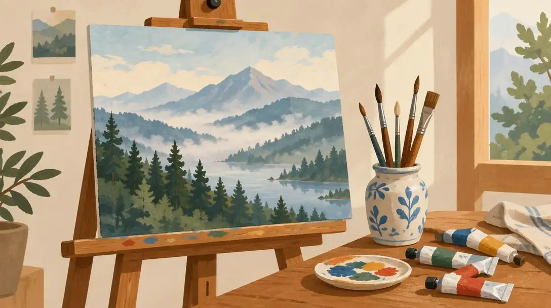 His Love for Painting