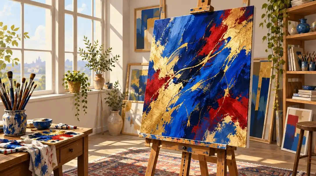 Secret art passion and abstract painting