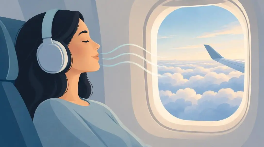 Intense aviophobia and grounding techniques