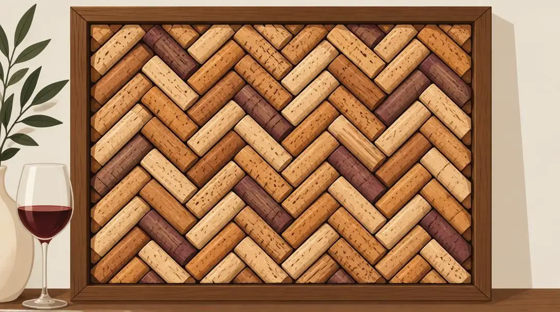 Wine Cork Bulletin Board