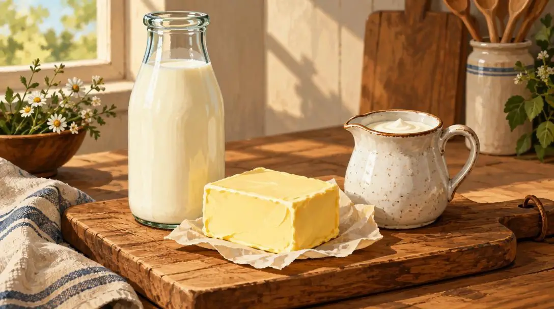 Milk, Cream, and Butter