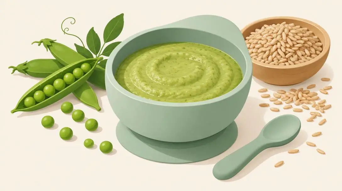 Green Peas and Brown Rice