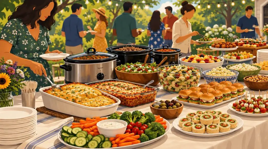 The Community Potluck Spread