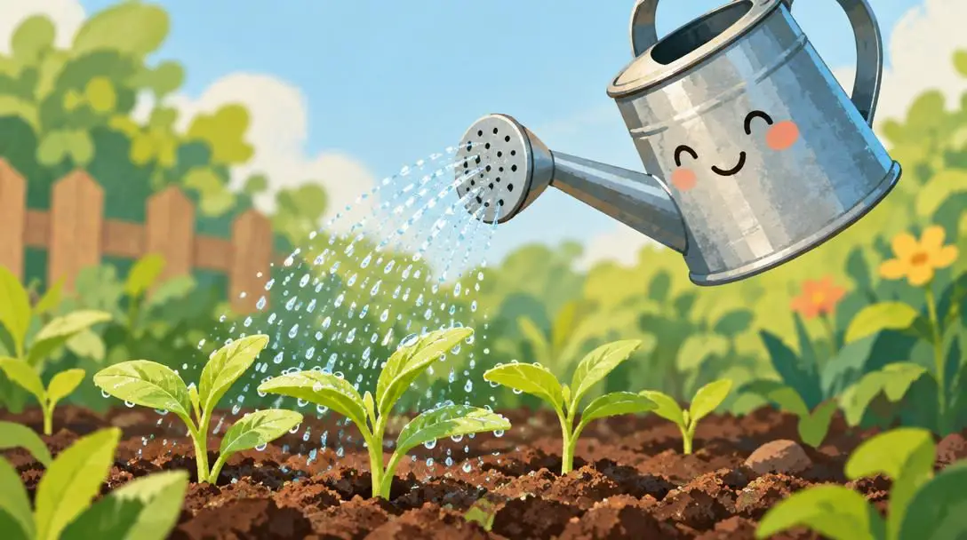 Watering Can with a Gentle Nozzle