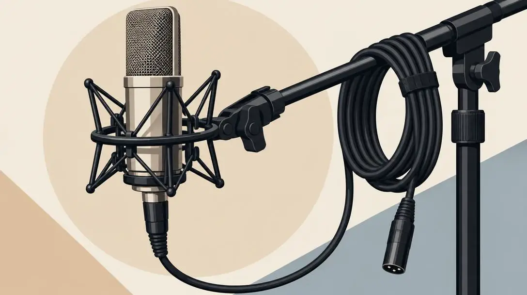Microphone, Cable, and Stand