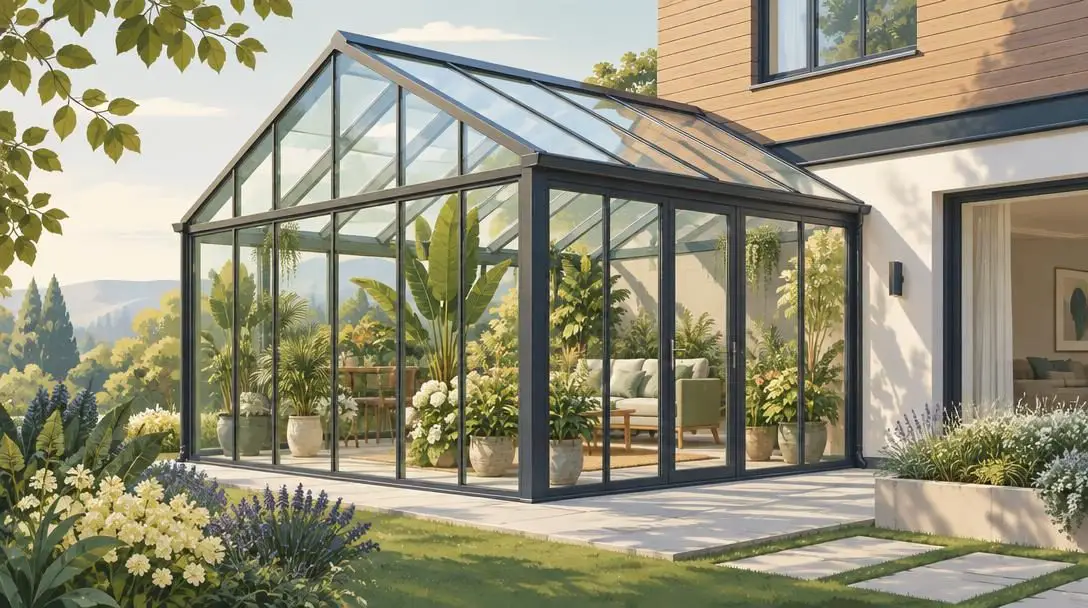 Attached greenhouses