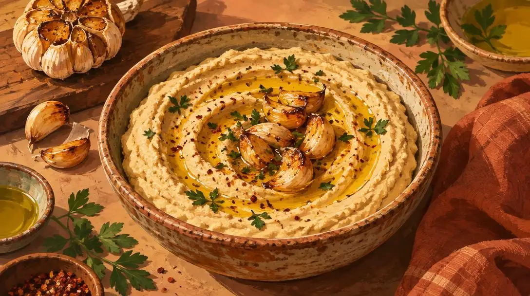 Roasted Garlic Hummus