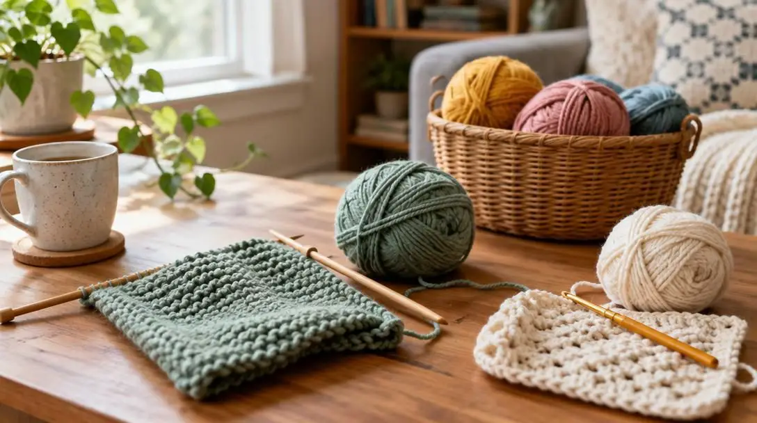Knitting and Crocheting: A Beginner’s Guide to Creating Cozy Crafts