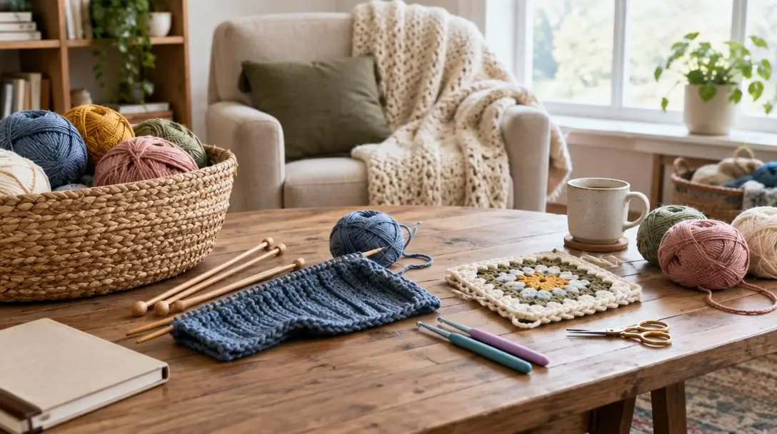 Knitting and Crocheting: A Beginner’s Guide to Creating Cozy Crafts