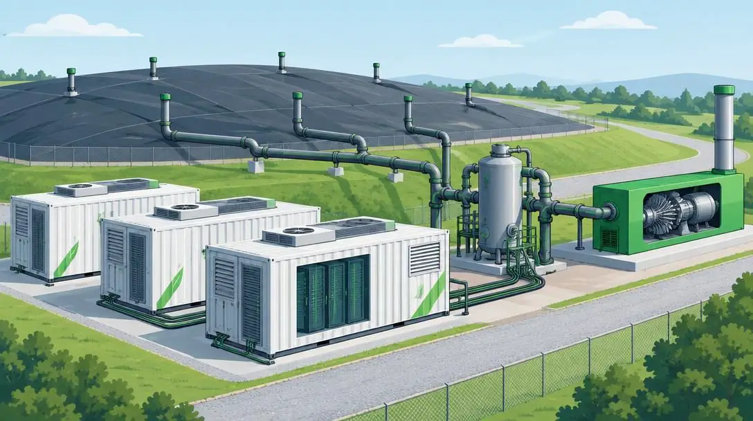 Landfill-Powered Bitcoin Mining