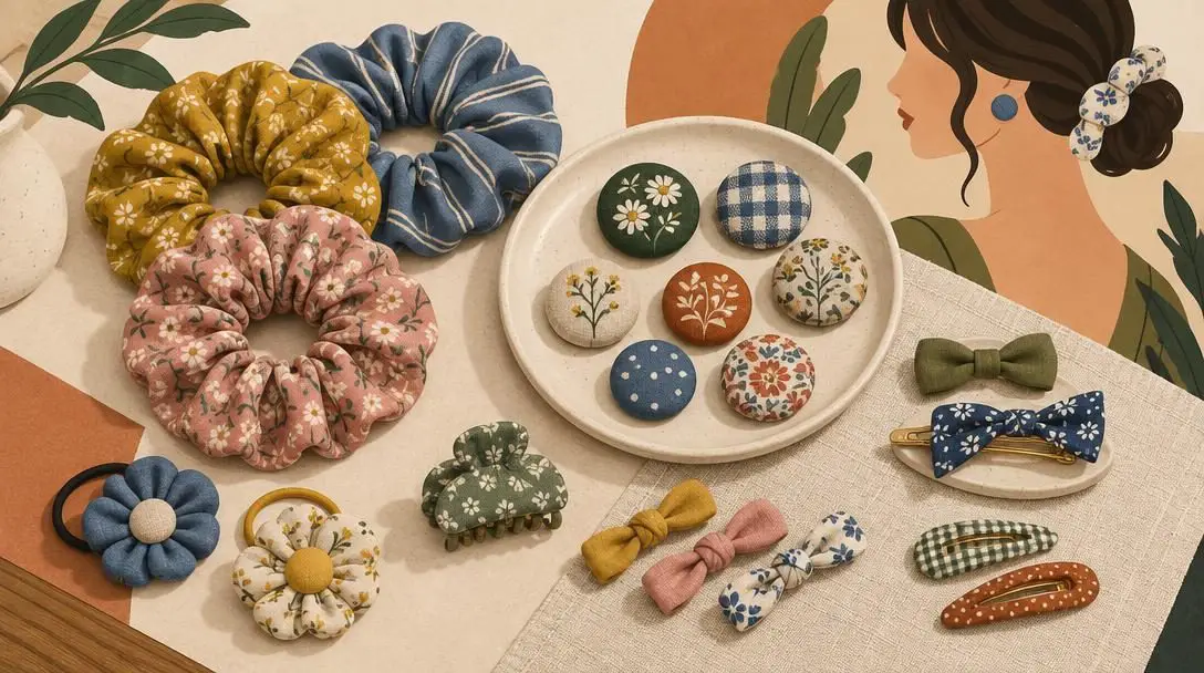 Hand-Sewn Jewelry and Hair Accessories