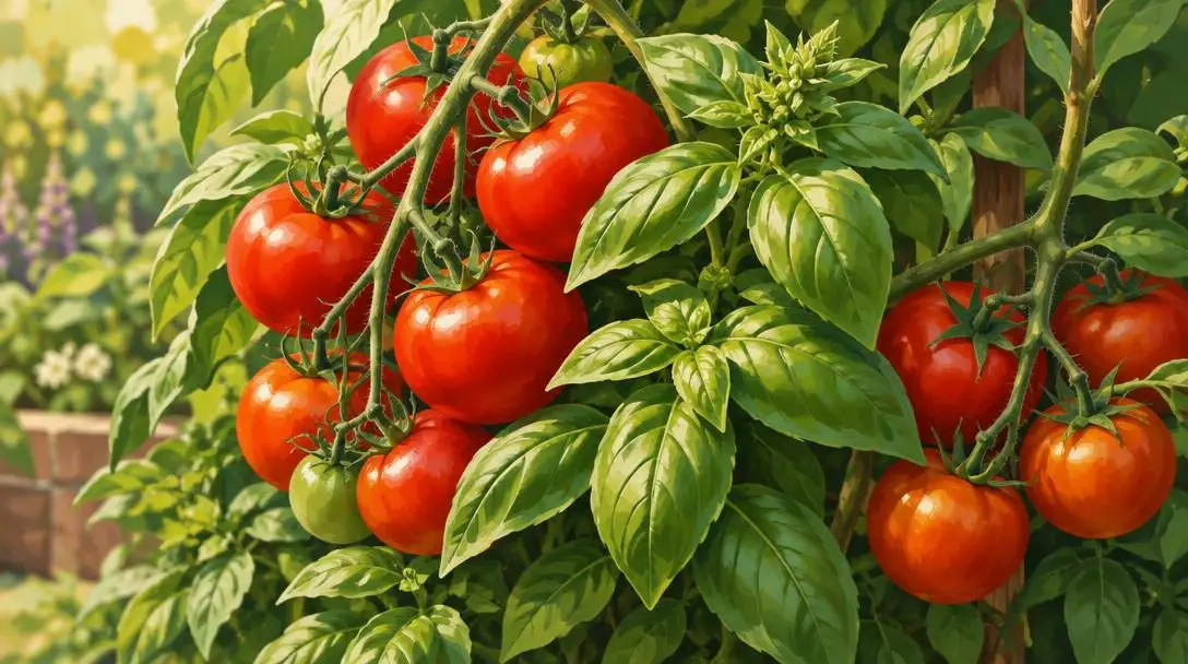 Tomatoes and Basil