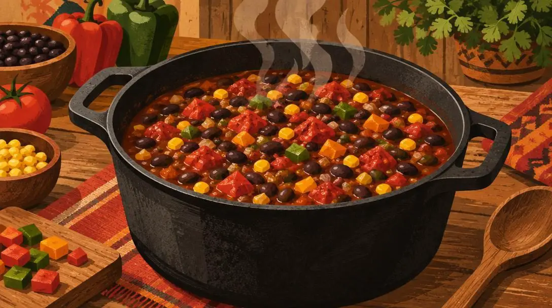 Hearty Black Bean Comfort Chili