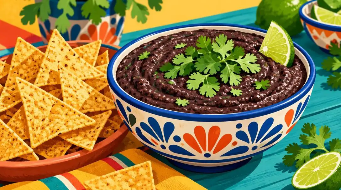 Zesty Homemade Black Bean Dip
