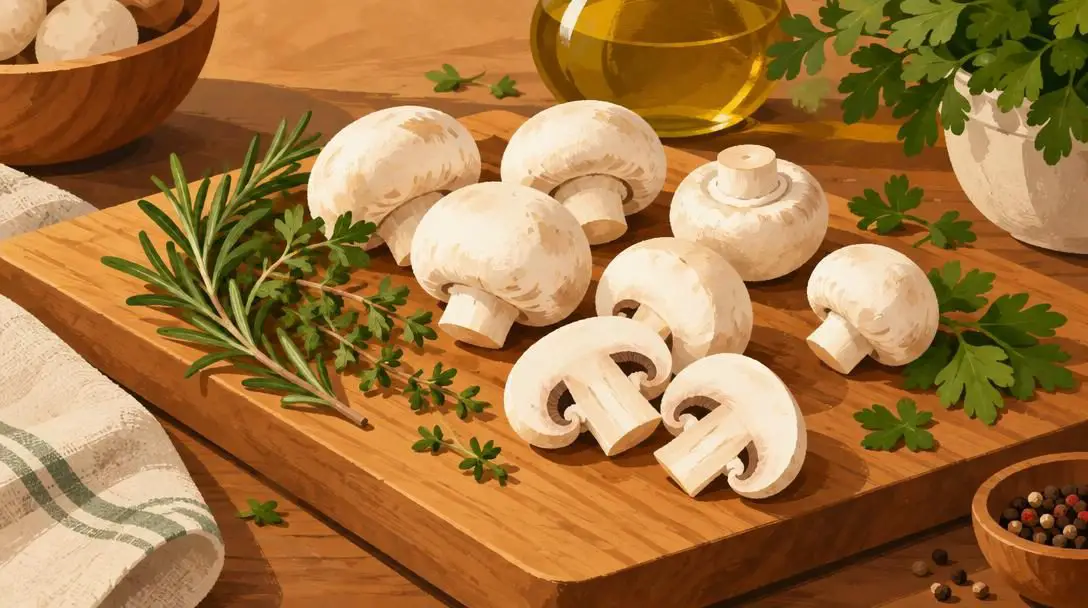 Button mushrooms