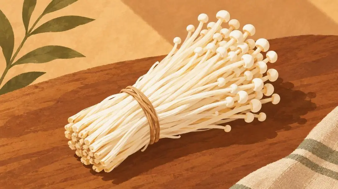 Enoki mushrooms