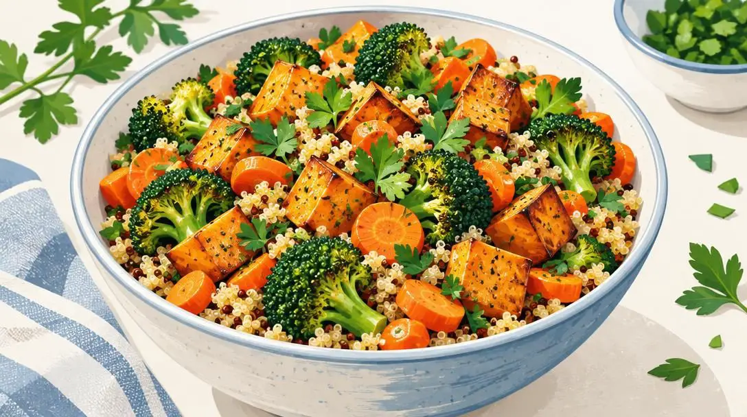 Quinoa Salad with Roasted Vegetables