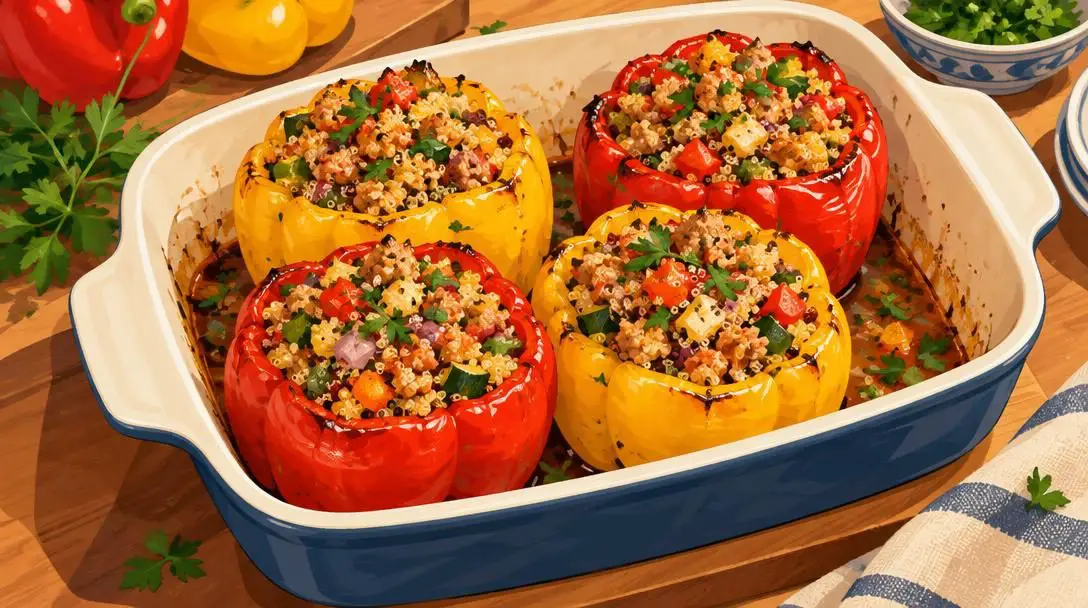 Quinoa Stuffed Bell Peppers