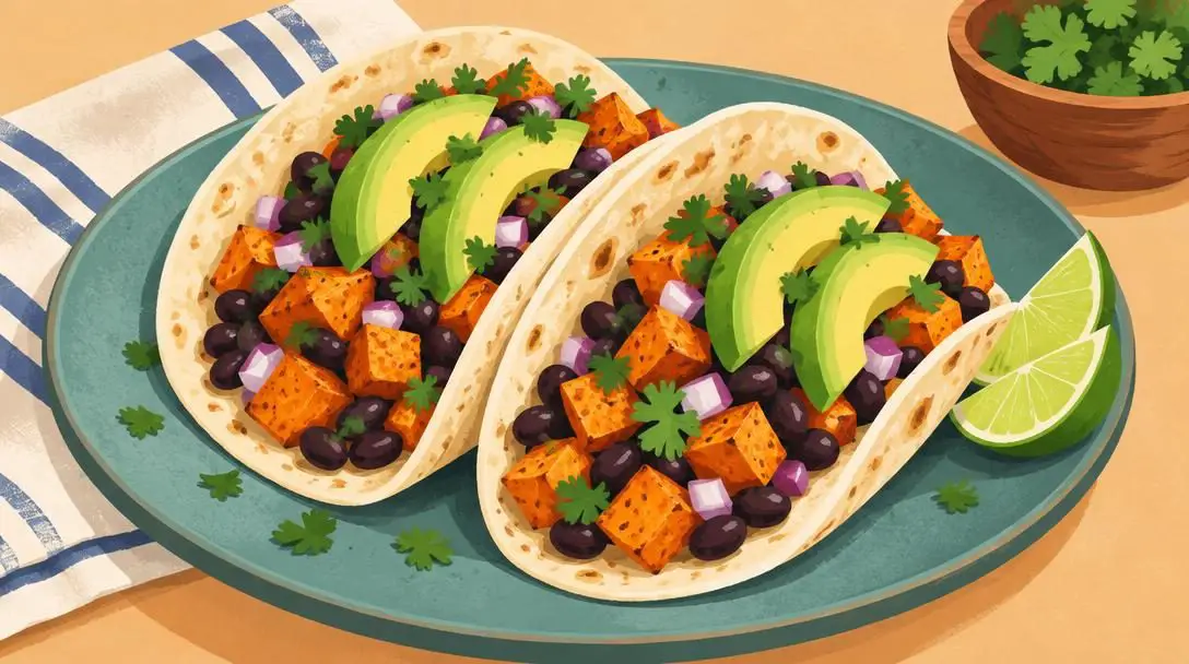 Sweet Potato and Black Bean Tacos