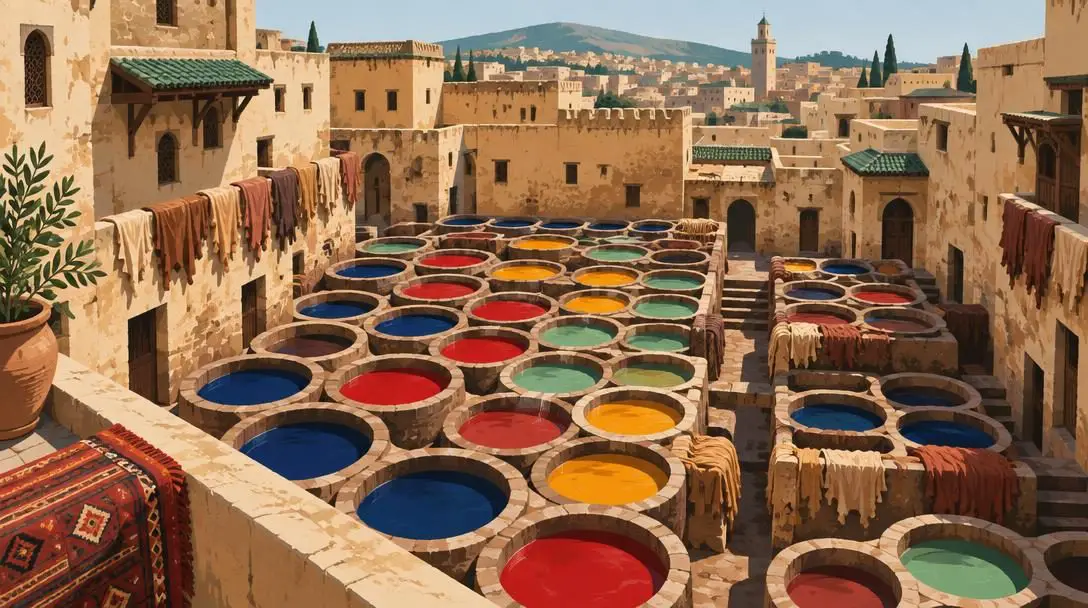 The Historic Medieval Tanneries of Fez
