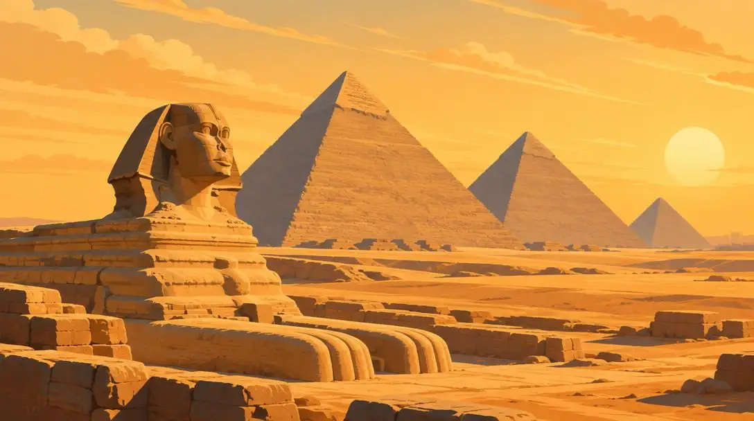 The Giza Pyramids and the Sphinx