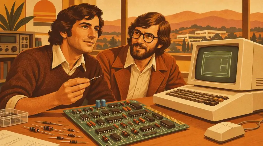 Steve Jobs and Steve Wozniak