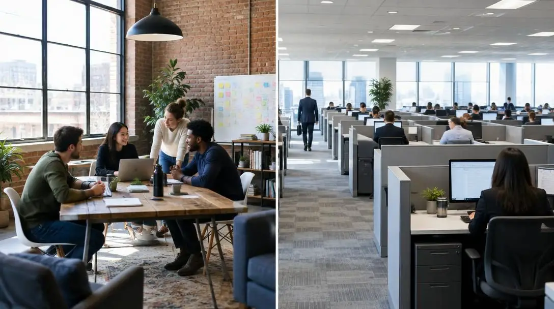 The Pros and Cons of Working in a Startup vs. a Large Corporation