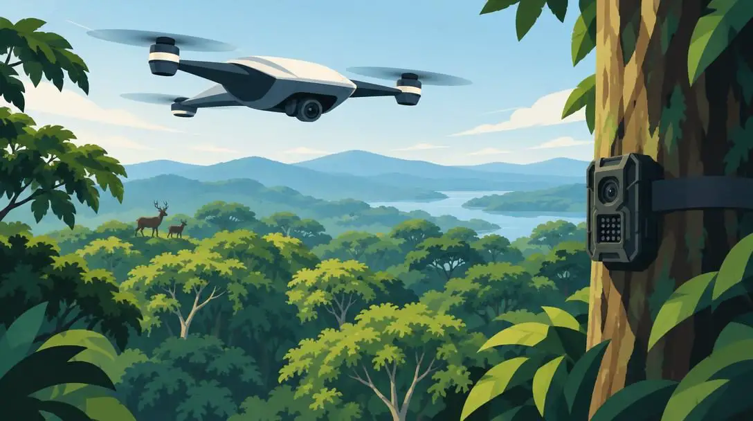 Aerial Drones and Camera Traps